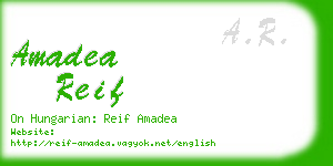 amadea reif business card
